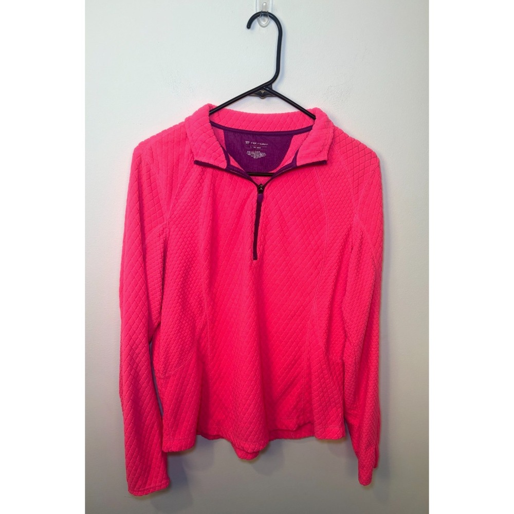 Tek Gear Quarter Zip Women's Large Pink